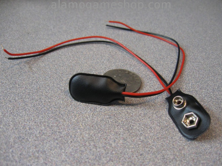 (image for) 9 volt battery snap 6" wires