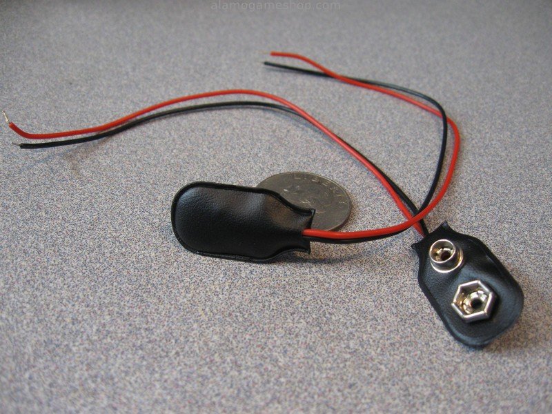 (image for) 9 volt battery snap 6" wires