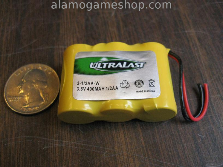 (image for) Battery - NiCad 3.6v 1/2AA 400MA