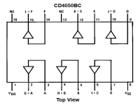 4050 IC CMOS Hex Non Inverting Buffer