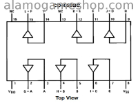 (image for) 4050 IC CMOS Hex Non Inverting Buffer