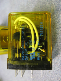 Relay - 4PDT 240v coil, 5 amp cube