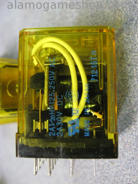 (image for) Relay - 4PDT 240v coil, 5 amp cube