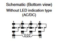 (image for) Relay - 4PDT 240v coil, 5 amp cube