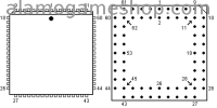 (image for) 68 Pin PLLC socket, thru hole