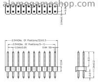 (image for) IDC 16 pin dual header .1 spacing