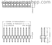 (image for) IDC 50 pin dual header .1 spacing