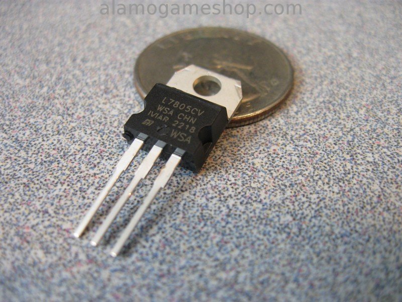 L7805CV Voltage Regulator, 5 volt, 1.5 amp - Click Image to Close