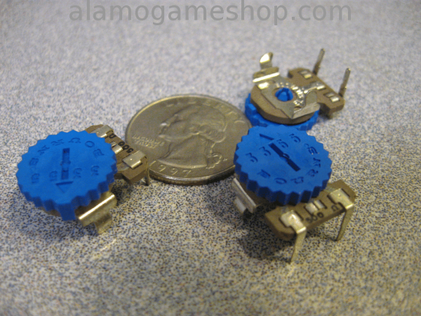 (image for) 500 ohm Trimpot, horizontal pc mount thumb - Click Image to Close