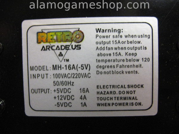 (image for) Arcade Power Supply 16a