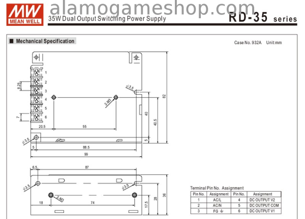 (image for) Power Supply 4amp 5v and 1amp 12v