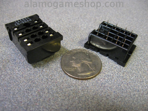 (image for) Relay Socket 8 pin, PC to PC mount, Inli - Click Image to Close