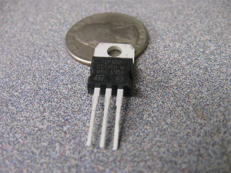 (image for) TIP102 Transistor, NPN Darlington, 100v