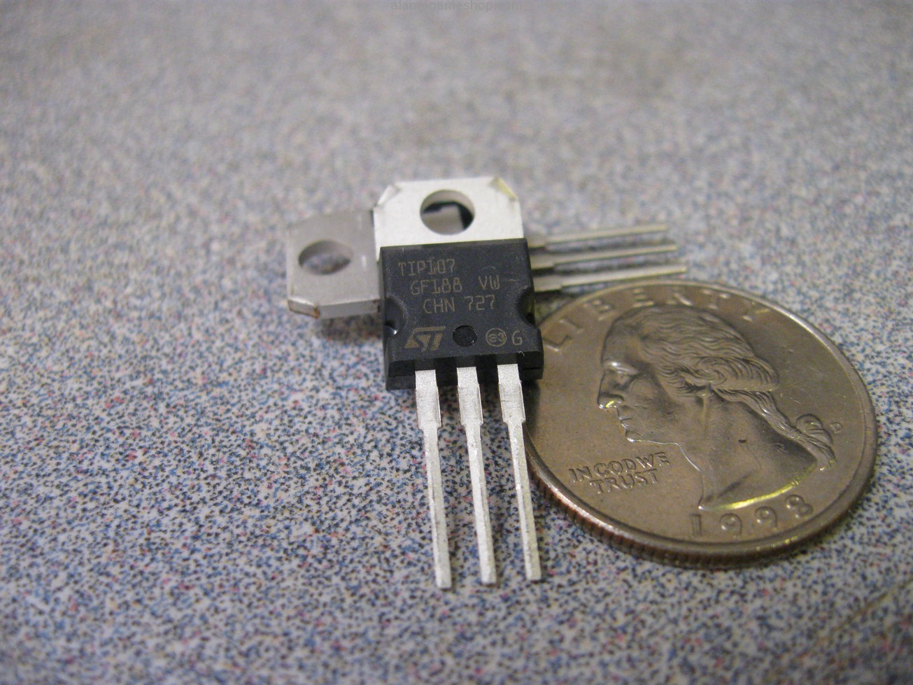 (image for) TIP107 Transistor, PNP Darlington, 100v