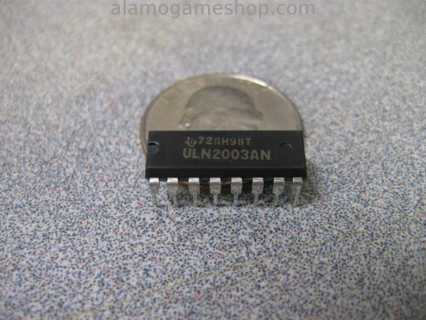 ULN2003 IC, Seven NPN Transistor Array - Click Image to Close