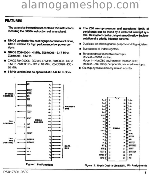 (image for) Z80B Micropocessor 6.17MHz Zilog