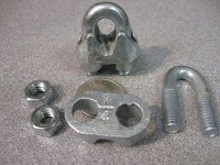 Cable Clamp for 1/4" steel cable