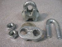 (image for) Cable Clamp for 1/4" steel cable