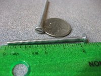 Screw Slotted 6x32x 2 1/8" long (image for) Screw Slotted 6x32x 2 1/8" long