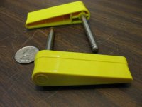 Flipper and shaft assembly , yellow logo