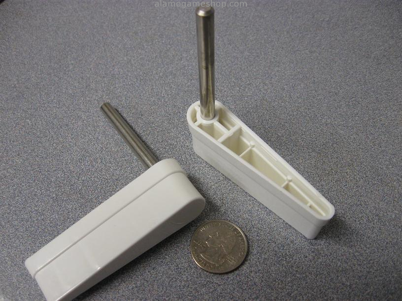 (image for) Flipper and shaft assembly - white, no logo