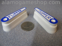 (image for) Flipper 2" Flat Top, Raised Letters, Blue