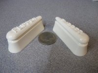 (image for) Flipper 2" Round Top Set, Raised Letter, White