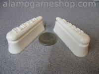 (image for) Flipper 2" Round Top Set, Raised Letter, White