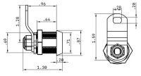 (image for) Lock, round, 5/8" Full Kit key 6086