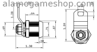 (image for) Lock, round, 5/8" Full Kit key 6086