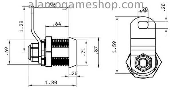 (image for) Lock, round, 5/8" Full Kit key 6086