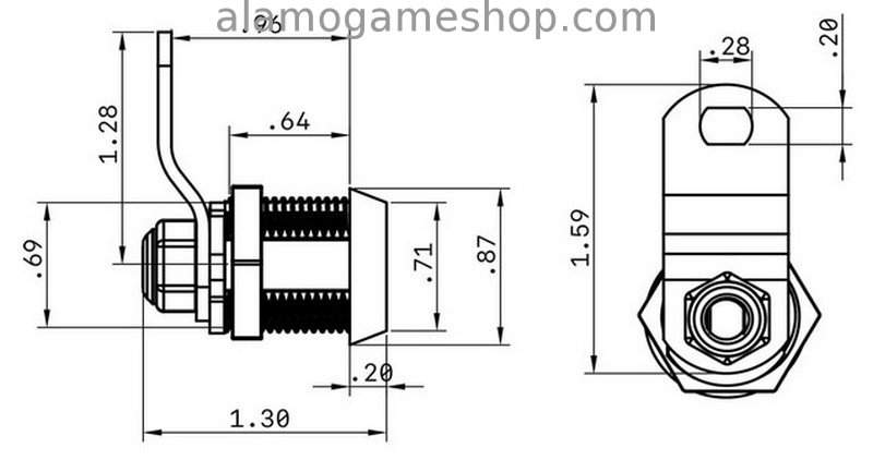 (image for) Lock, round, 5/8" Full Kit key 6086