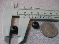 (image for) Ring Black Mini-Post 3/8" OD