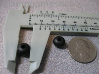 (image for) Ring Black Mini-Post 3/8" OD