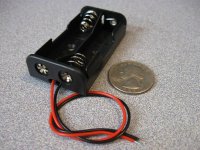 Battery Holder 2x AA with 6 inch leads
