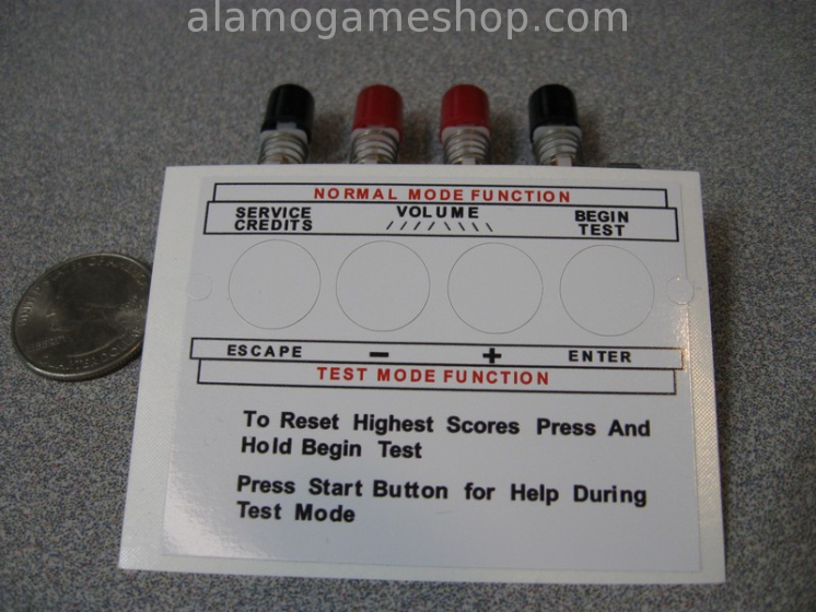 (image for) 16-9169 4 switch coin door decal