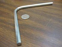 Wrench for pinball backbox lock - large