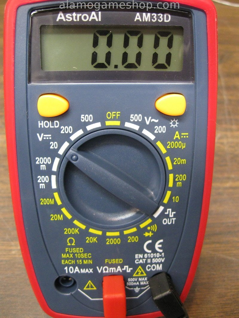 Meter - Volts and Ohms, Diode test with beep - Click Image to Close