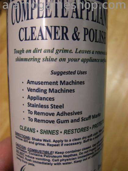 (image for) CP-100 pinball playfield cleaner - Groun