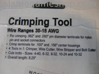 (image for) Crimper for F type connectors, .100 and .156